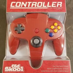 N64 Controller Gamepad - Red (NEW) - Nintendo64 - Nintendo - Old Skool